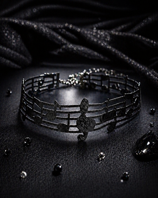 The "Dark Note" Metal Choker
